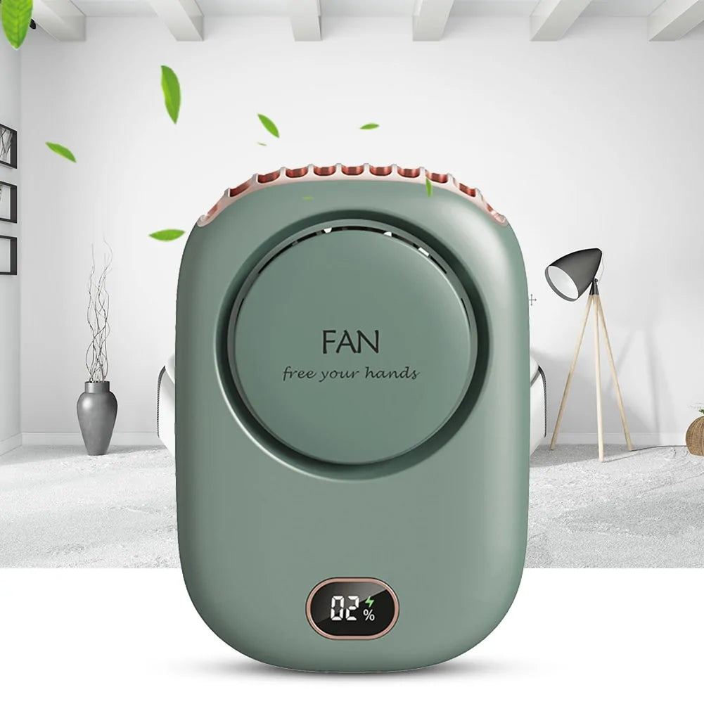 Stay Cool Anywhere with the Stylish Mini Portable Bladeless Neck Fan