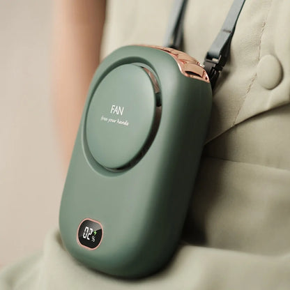 Stay Cool Anywhere with the Stylish Mini Portable Bladeless Neck Fan