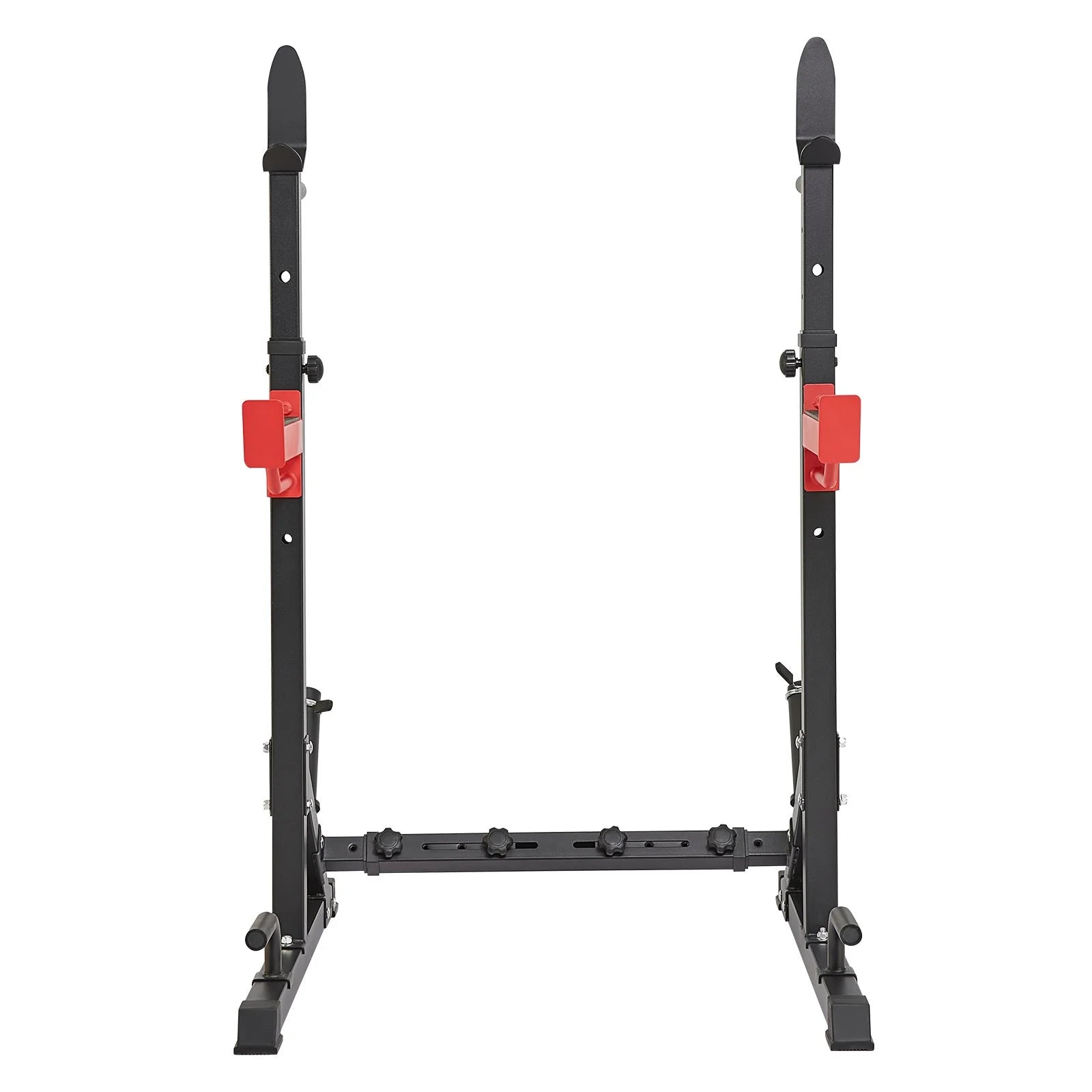 VEVOR Adjustable Squat Stand Power Rack - Multi-Functional Barbell Rack with Weight Plate Storage, Max Load 600 Lbs for Home and Gym Workouts