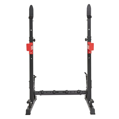VEVOR Adjustable Squat Stand Power Rack - Multi-Functional Barbell Rack with Weight Plate Storage, Max Load 600 Lbs for Home and Gym Workouts