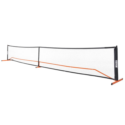 VEVOR 22FT Portable Pickleball Net Set - Complete System with Carrying Bag, Balls & Paddles for Ultimate Outdoor Fun