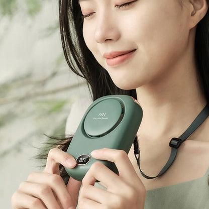 Stay Cool Anywhere with the Stylish Mini Portable Bladeless Neck Fan