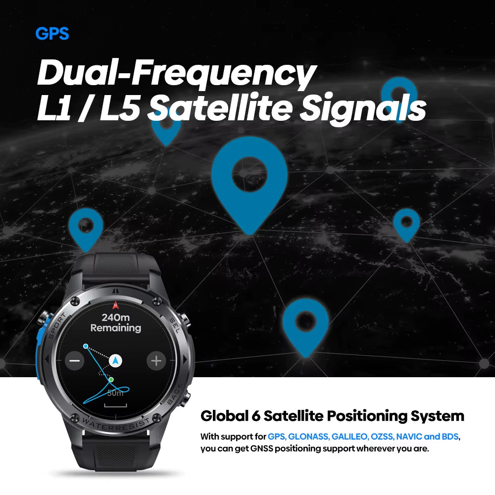 Discover the Stratos 2 Ultra GPS Smart Watch: Your Ultimate Outdoor Companion with Built-In Compass, Barometric Altimeter, and Voice Calling - 10 ATM Water-Resistant!