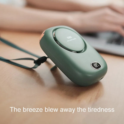 Stay Cool Anywhere with the Stylish Mini Portable Bladeless Neck Fan
