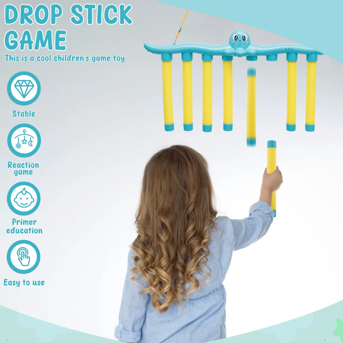 Exciting Challenge Falling Sticks Game - Enhance Hand-Eye Coordination with This Fun Parent-Child Interactive Toy!