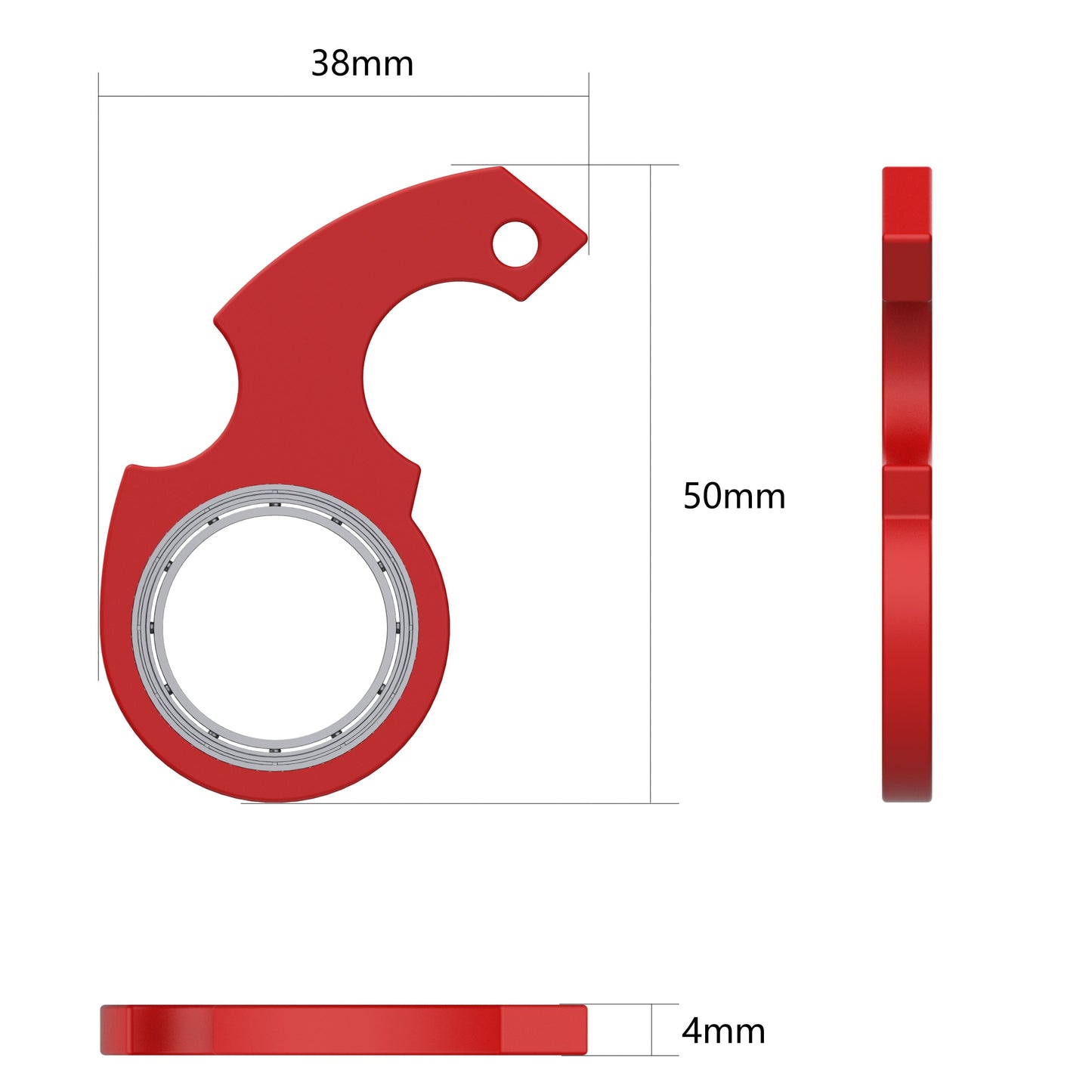 Creative Fidget Spinner Keychain - Anti-Anxiety Toy & Stress Reliever for Kids and Adults