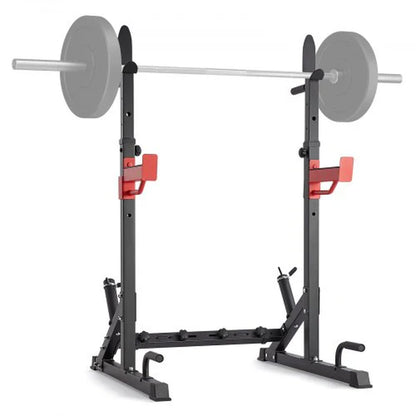 VEVOR Adjustable Squat Stand Power Rack - Multi-Functional Barbell Rack with Weight Plate Storage, Max Load 600 Lbs for Home and Gym Workouts