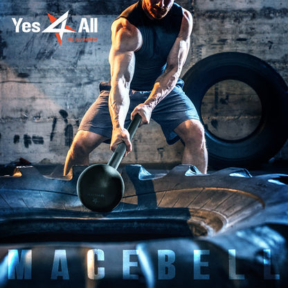 Unleash Your Strength with the Steel Mace Bell - Versatile Full Body Workout Tool for Men and Women, Available in 5 to 30 lbs