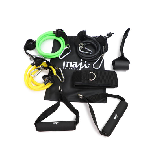 Maji Sports Ultimate Full-Body Resistance Training Tube Kit for Home and On-the-Go Workouts